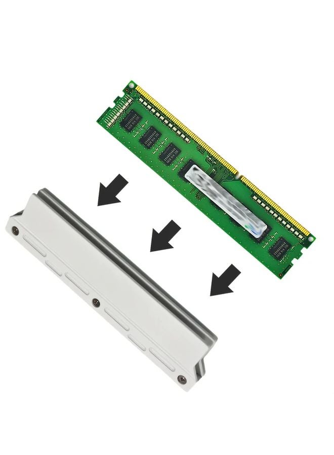 Black Memory Card Heat Shields for Server DDR5 DDR4 DDR3 Universal Holder Desktop Computer Case - Image 3